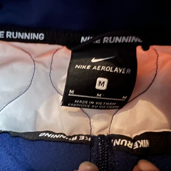 Nike Vest Womens Medium AeroLayer Blue Pink Colorblock Insulated Full Zip - Picture 4 of 8